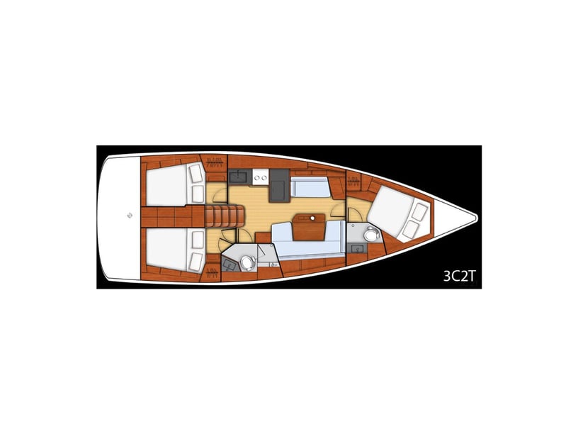 Bocca di Magra Barca a vela cabina 3  cuccette 6  8  ospiti 12.38 m Numero dell'inserzione: #24532 2