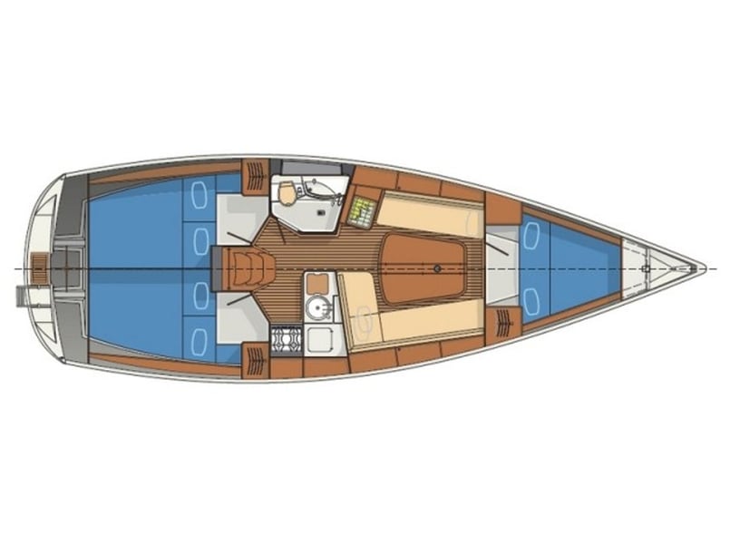 Harstad Barca a vela cabina 3  cuccette 6  6  ospiti 10.75 m Numero dell'inserzione: #24707 4