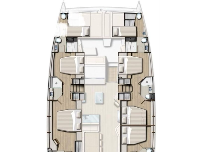 Trogir Catamaran 7 cabin 12 berths 12 guests 16.8 m Listing Number: #24755 3