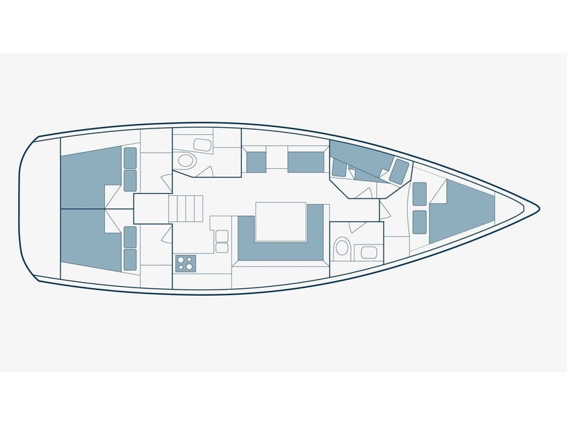 Agia Effimia Barca a vela cabina 4  cuccette 8  8  ospiti 12.99 m Numero dell'inserzione: #24780 3