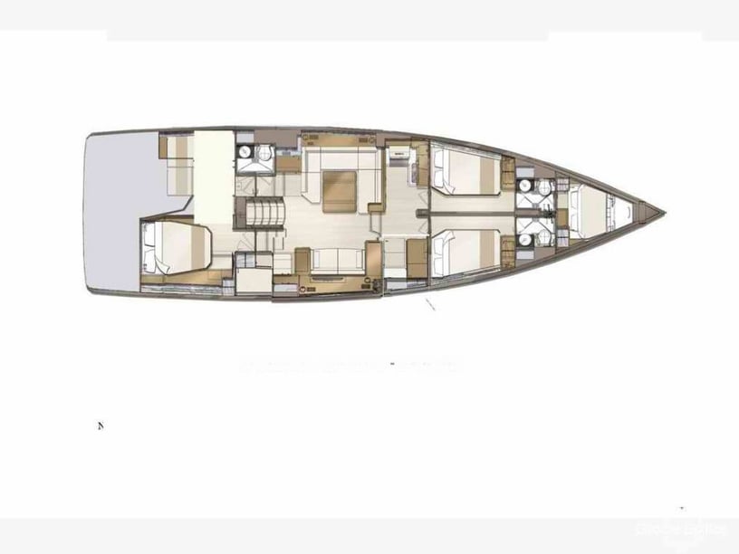 Cogolin Sailboat 4 cabin 12 berths 6 guests 18.28 m Listing Number: #24798 3