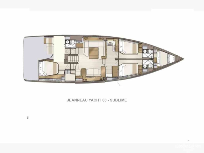 Cogolin Segelboot 4 Kabine 12 Liegeplätze 6 Gäste 18.28 m Nummer des Inserats: #24798 3