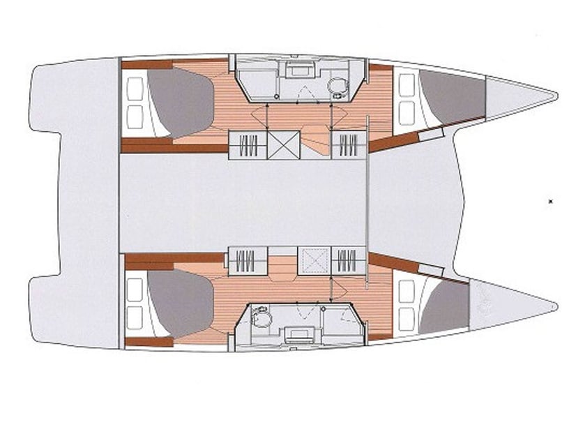 Cogolin Catamaran 4 cabin 8 berths 8 guests 11.73 m Listing Number: #24803 5