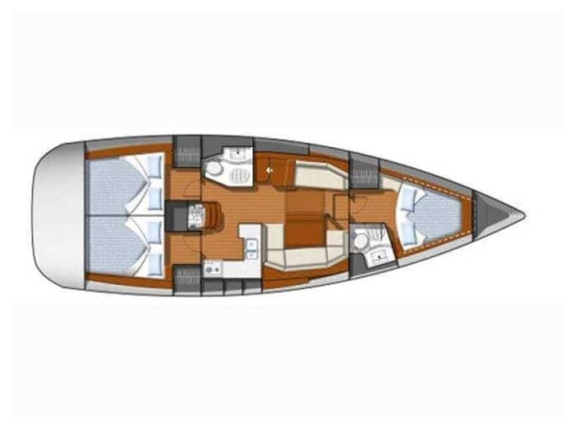 Punta Ala Segelboot 3 Kabine 8 Liegeplätze 8 Gäste 12.93 m Nummer des Inserats: #24827 5