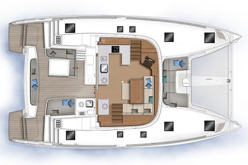 Vlichada Catamarano cabina 5  cuccette 10  12  ospiti 13.99 m Numero dell'inserzione: #24902 2