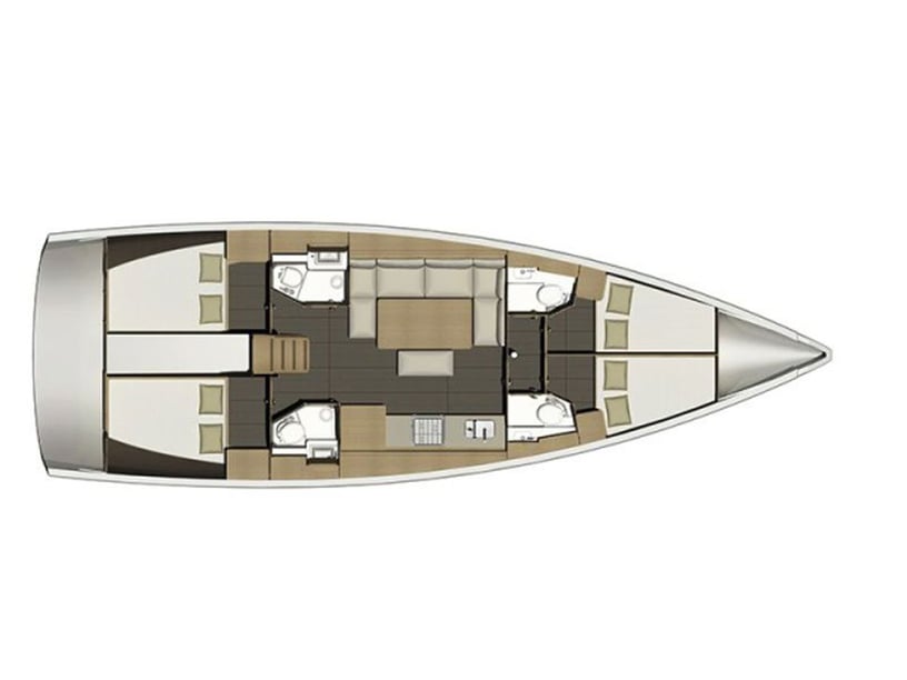 Primosten Zeilboot Cabine 4  10  slaapplaatsen 10  gasten 14.15 m Lijstnummer: #25286 3