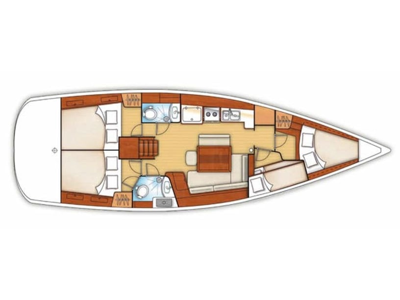 Tallinn Zeilboot Cabine 4  9  slaapplaatsen 9  gasten 13.11 m Lijstnummer: #2547 3