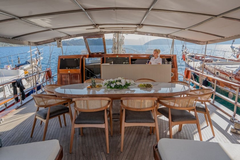 Marmaris Gulet Cabine 5  Couchettes 10  Invités 10  29 m Numéro de l'annonce: #25558 4