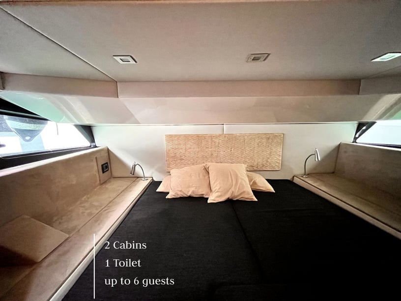 Tivat Sürat Teknesi 1 kabin Konaklama 4 kişi Seyir 6 kişi 11.26 m İlan No: #25657 2