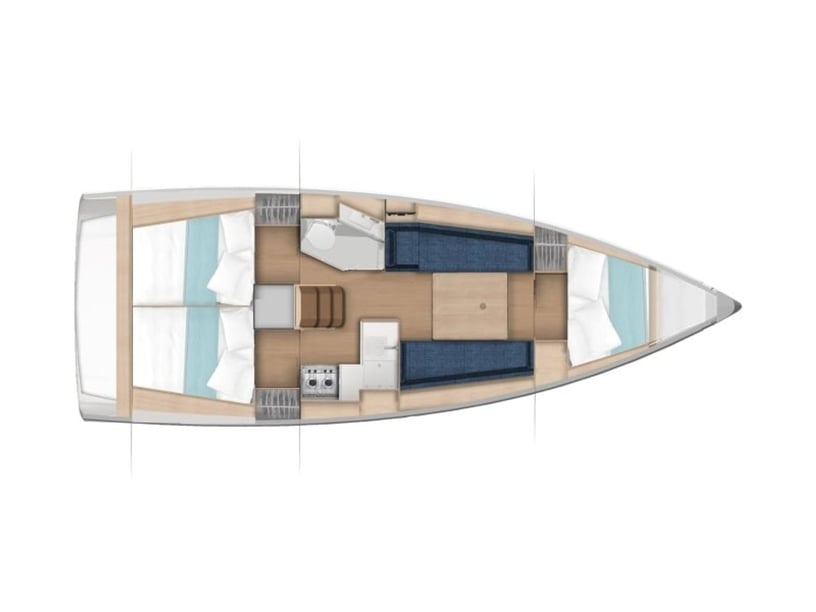 Rome Zeilboot Cabine 3  6  slaapplaatsen 8  gasten 10.4 m Lijstnummer: #25663 3