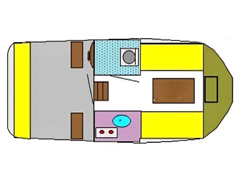 Woudsend Motorboot Cabine 1  4  slaapplaatsen 4  gasten 7.8 m Lijstnummer: #25723 5
