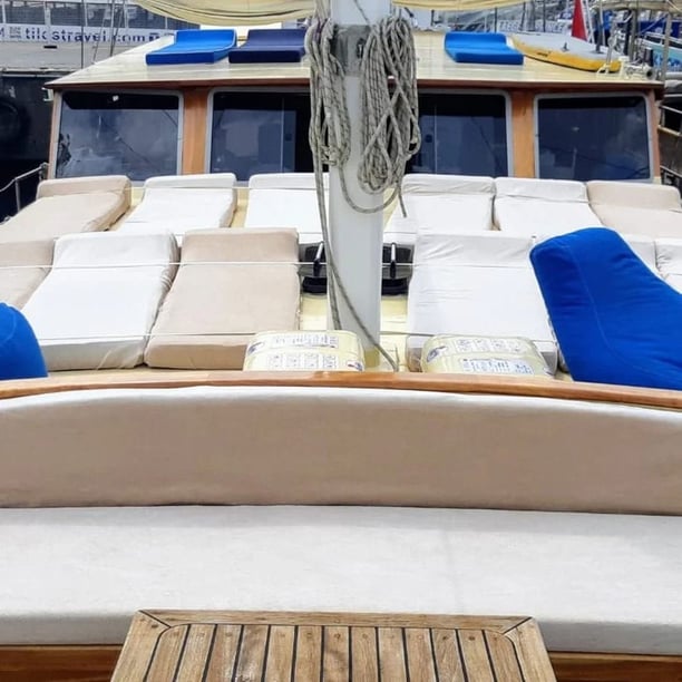 Antalya Gulet  14 Liegeplätze 14 Gäste 23 m Nummer des Inserats: #25744 2