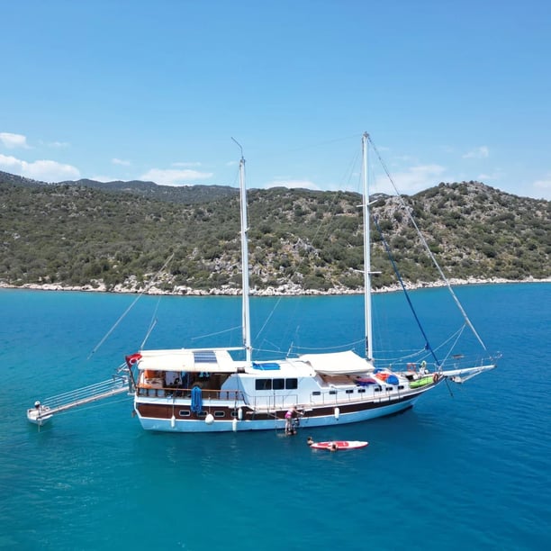 Antalya Gulet  14 Liegeplätze 14 Gäste 23 m Nummer des Inserats: #25744 3