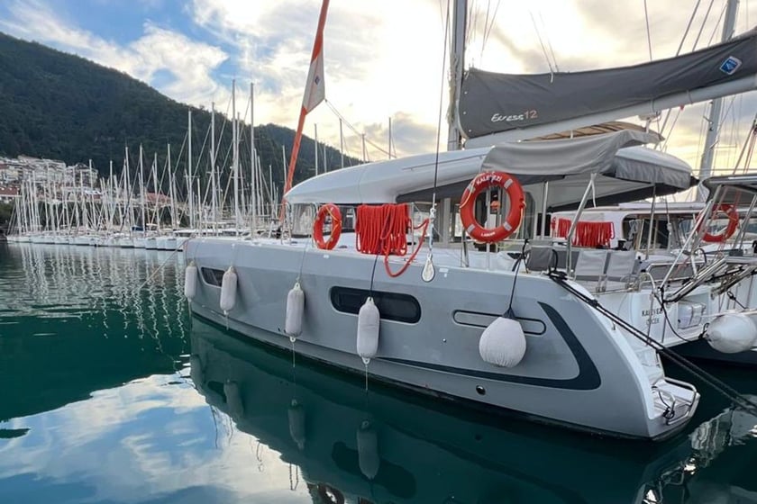 Fethiye Catamaran 4 cabin 8 berths 10 guests 11.74 m Listing Number: #25840
