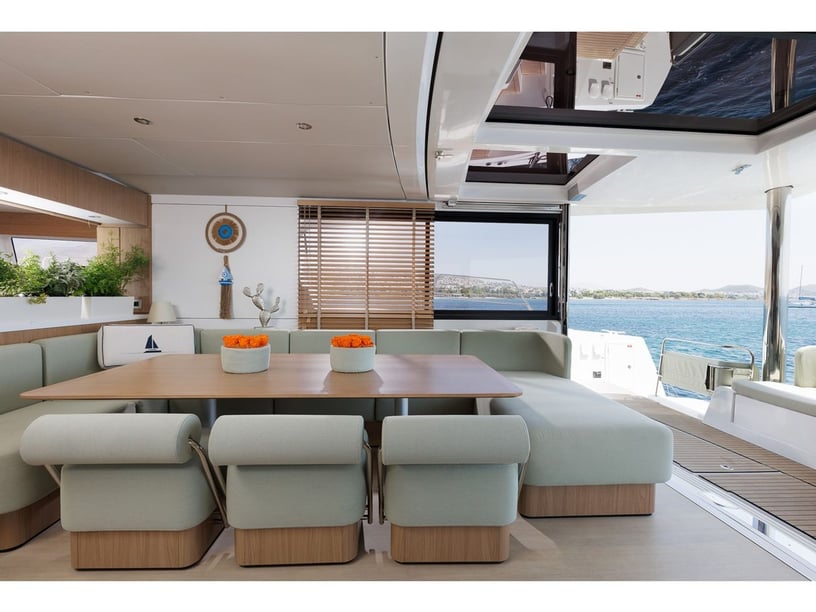 Nea Peramos - Attica Catamaran 4 cabin 8 berths 8 guests 17.65 m Listing Number: #25874 2
