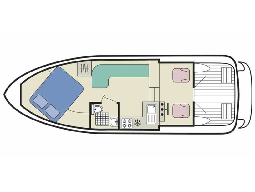 Carrick su Shannon Motoscafo cabina 1  cuccette 3  3  ospiti 9 m Numero dell'inserzione: #26276 3