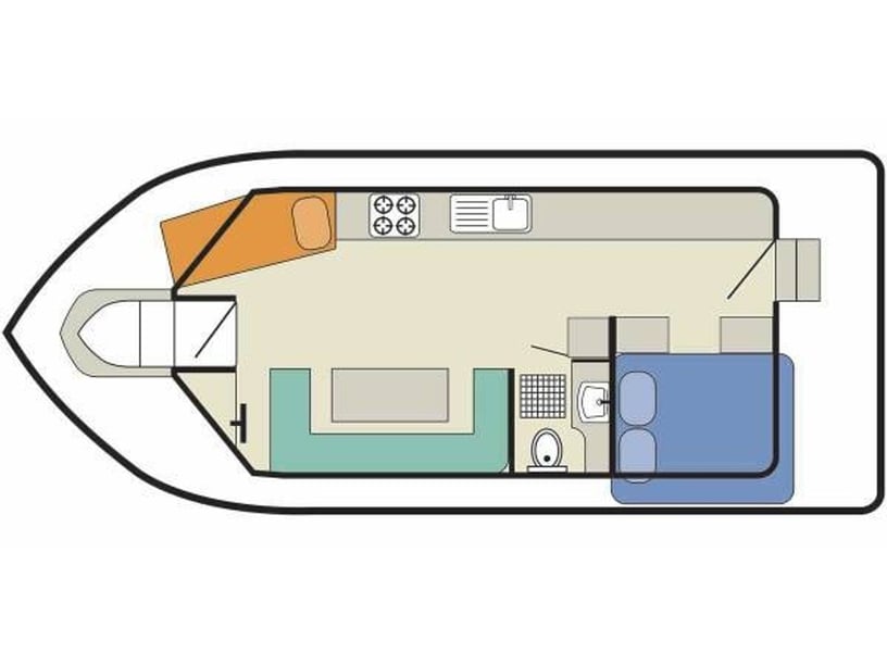 Vinkeveen Motorboat 1 cabin 4 berths 4 guests 8.8 m Listing Number: #26418 5