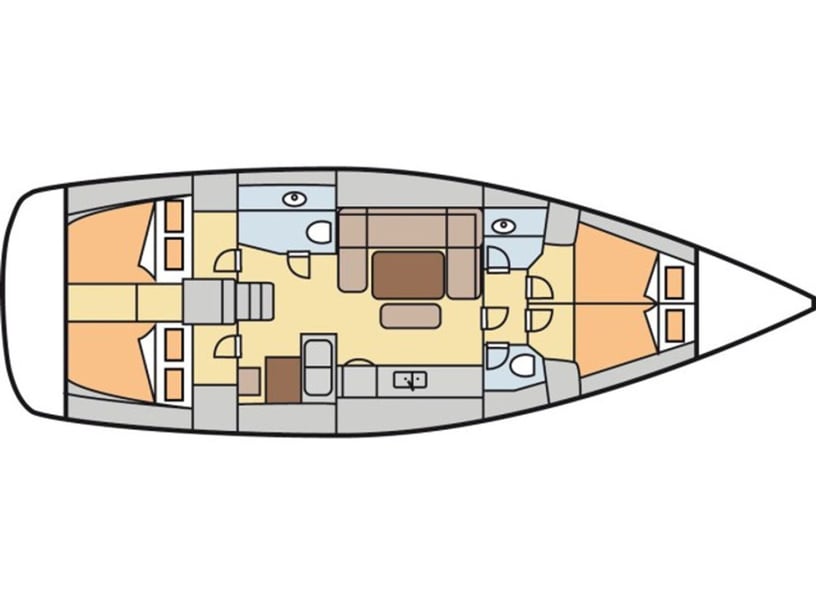 Kalkara Barca a vela cabina 4  cuccette 9  9  ospiti 13.5 m Numero dell'inserzione: #2661 3