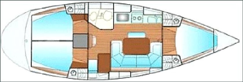 Lakki Sailboat 2 cabin 5 berths 5 guests 11.55 m Listing Number: #27098 3