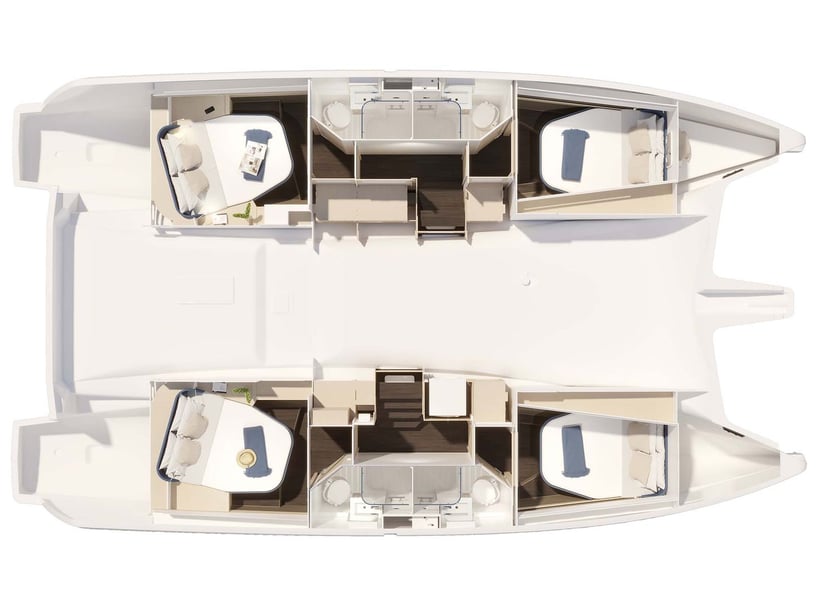 Nea Peramos - Attica Catamaran 6 cabin 10 berths 10 guests 13.26 m Listing Number: #27390 3