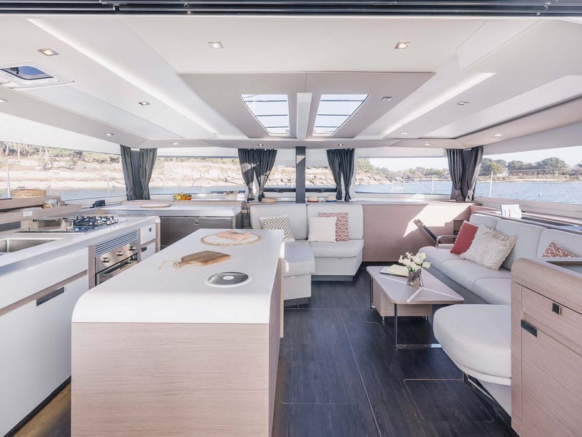 Nea Peramos - Attica Catamaran 7 cabin 12 berths 12 guests 15.54 m Listing Number: #27398 2