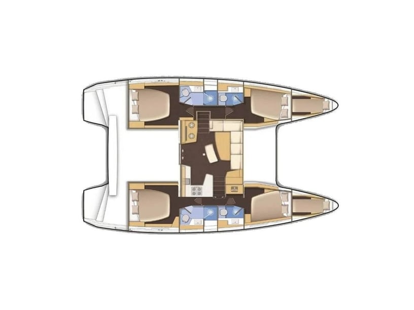 Portisco Catamarano cabina 6  cuccette 10  10  ospiti 12.8 m Numero dell'inserzione: #27418 5