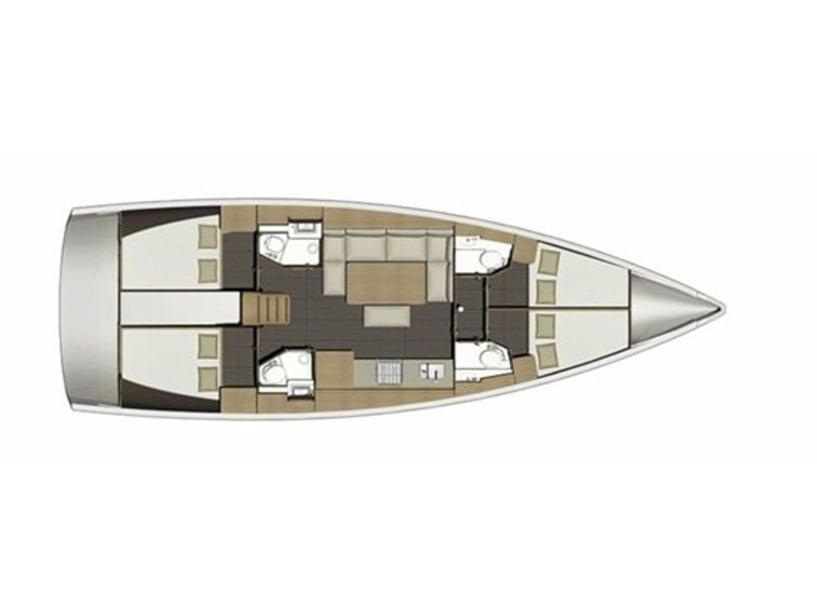 Syvota Sailboat 4 cabin 10 berths 10 guests 14.15 m Listing Number: #27452 4