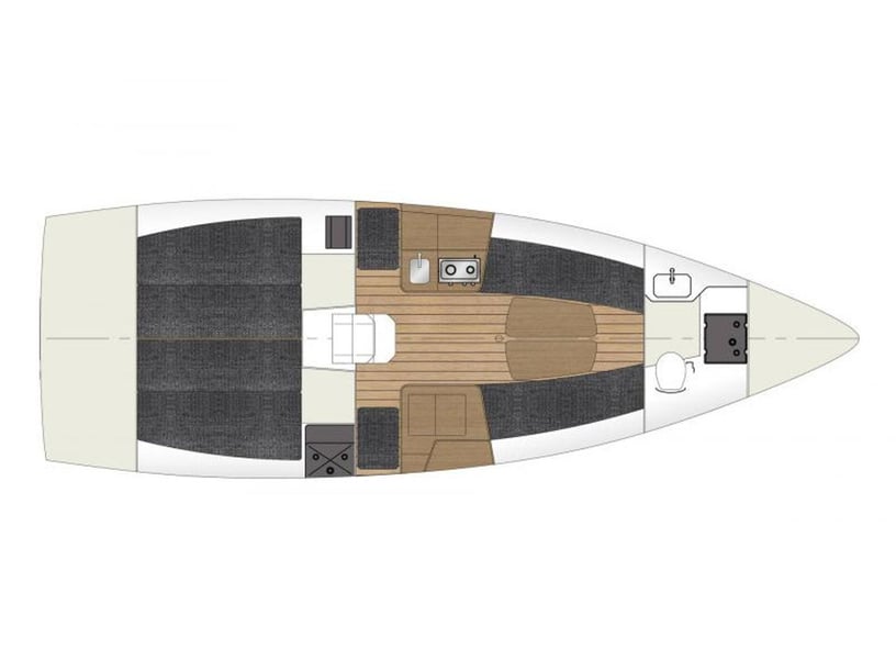 La Trinité-sur-Mer Sailboat 2 cabin 6 berths 6 guests 10.11 m Listing Number: #27485 5