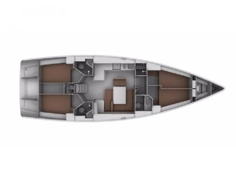 Agropoli Segelboot 4 Kabine 9 Liegeplätze 9 Gäste 14.02 m Nummer des Inserats: #27538 5