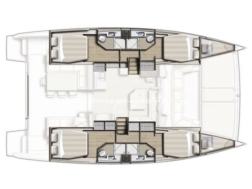 Agropoli Catamaran Cabine 4  10  slaapplaatsen 10  gasten 12.49 m Lijstnummer: #27543 5