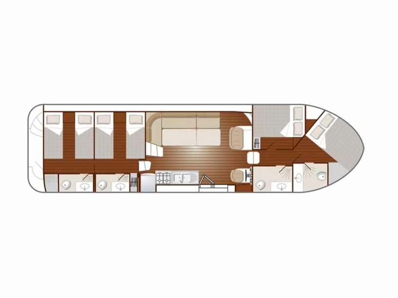 Sablé-sur-Sarthe Bateau à moteur Cabine 4  Couchettes 12  Invités 10  13.5 m Numéro de l'annonce: #27687 5