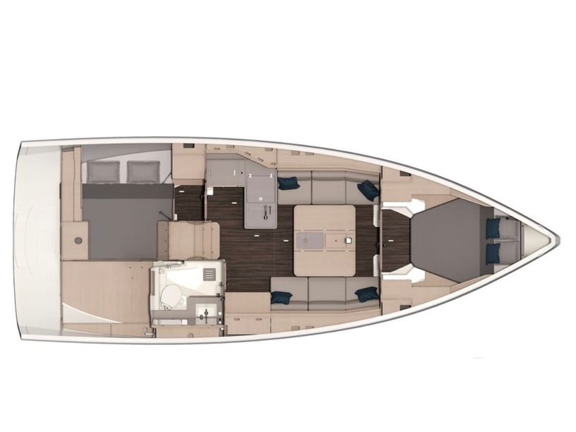 Procida Barca a vela cabina 2  cuccette 4  6  ospiti 10.77 m Numero dell'inserzione: #27874 4