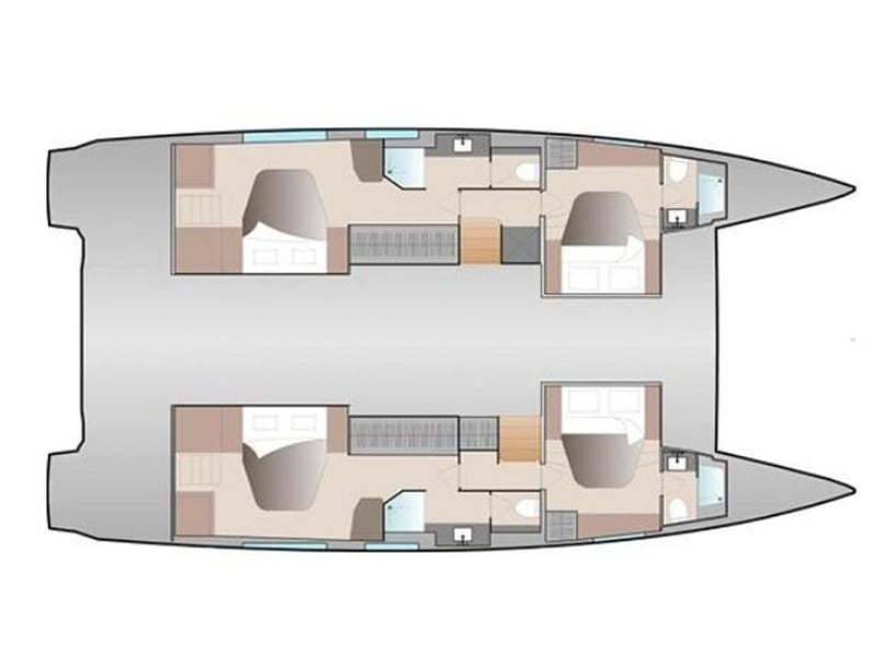 Martinique Catamaran Cabine 4  12  slaapplaatsen 12  gasten 15.54 m Lijstnummer: #27985 3