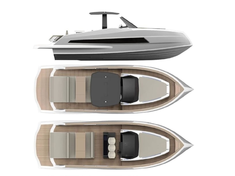 Palma de Mallorca Lancha motora Cabina 1  4  literas 10  invitados 11.3 m Número de anuncio: #28058 3