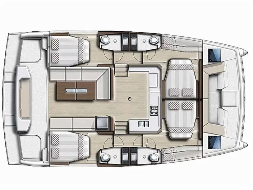 Palermo Catamaran Cabine 4  10  slaapplaatsen 12  gasten 12.31 m Lijstnummer: #28149 5