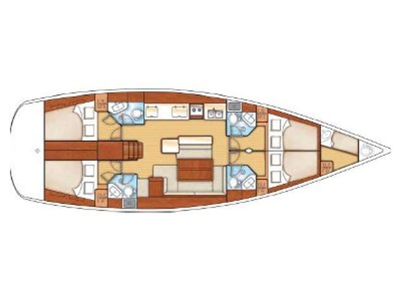 Kalkara Yelkenli 6 kabin Konaklama 12 kişi Seyir 12 kişi 15.24 m İlan No: #2825 3