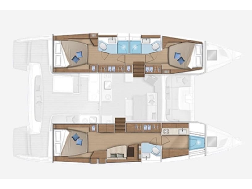 Procida Catamaran Cabine 3  8  slaapplaatsen 12  gasten 13.99 m Lijstnummer: #28420 3
