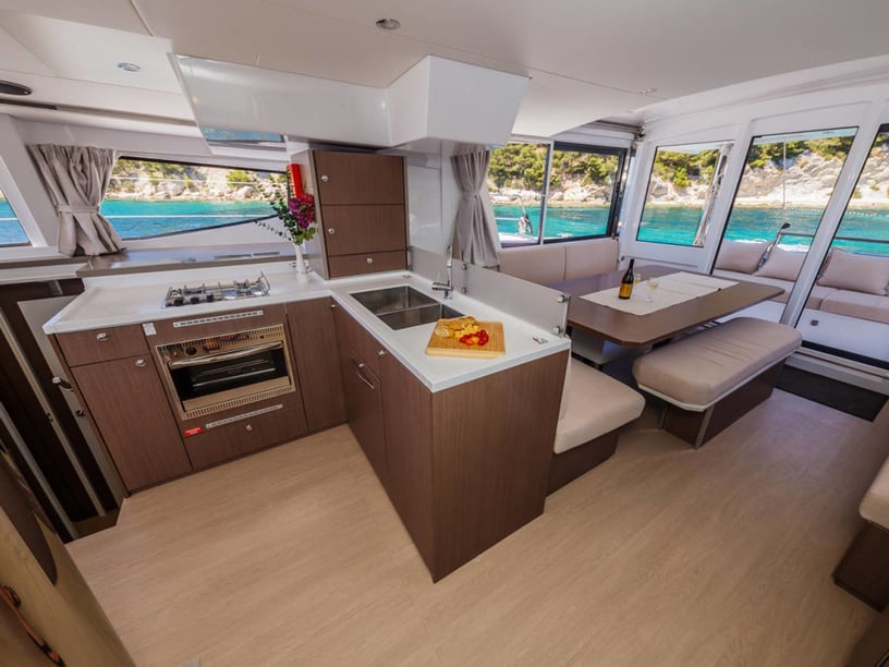Nea Peramos - Attica Catamaran 5 cabin 12 berths 12 guests 14.86 m Listing Number: #28445 2