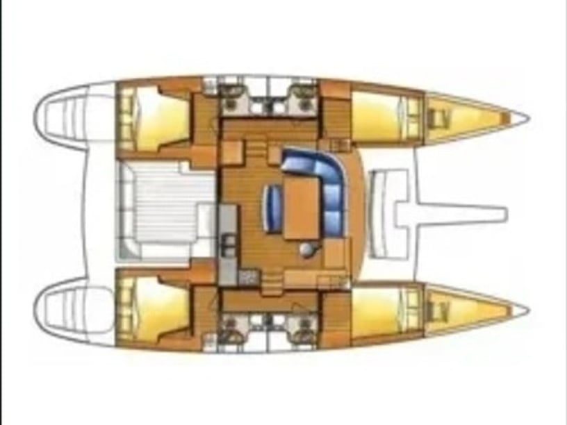 La Spezia Catamaran 4 cabin 10 berths 10 guests 11.97 m Listing Number: #28455 3