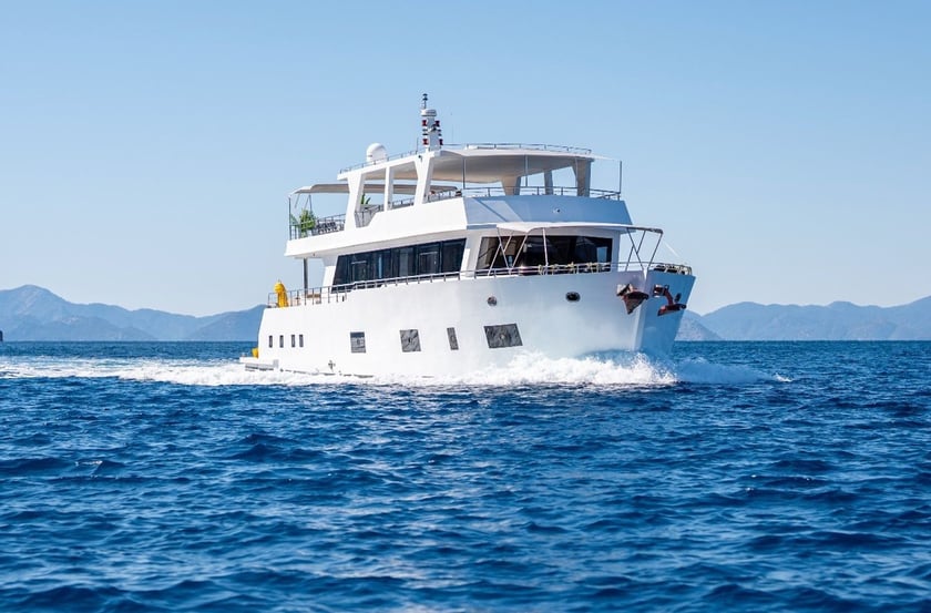 Fethiye Yacht a motore cabina 5  cuccette 12  12  ospiti 26 m Numero dell'inserzione: #28706