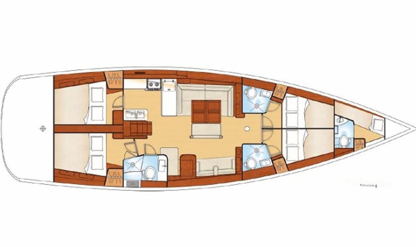 Palairos Zeilboot Cabine 5  10  slaapplaatsen 10  gasten 16.7 m Lijstnummer: #2878 3