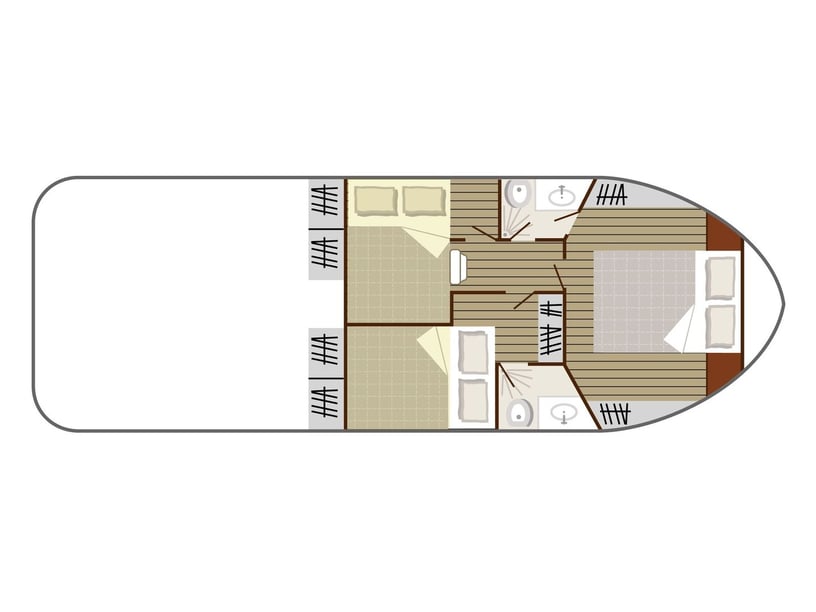 Buzet-sur-Baïse Bateau à moteur Cabine 3  Couchettes 8  Invités 8  10 m Numéro de l'annonce: #28813 5