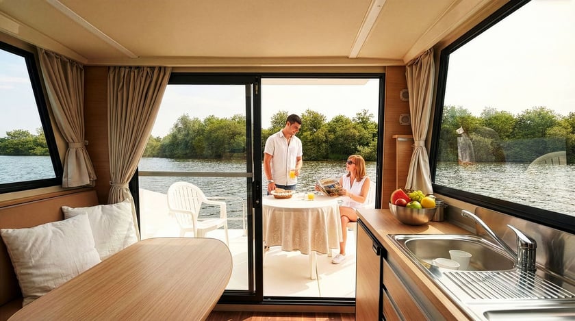 Sablé-sur-Sarthe Bateau à moteur Cabine 1  Couchettes 4  Invités 4  7.95 m Numéro de l'annonce: #28978 3