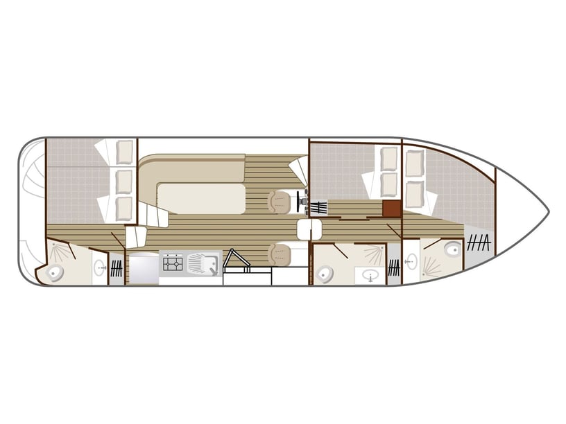 Sireuil Motorboat 3 cabin 9 berths 9 guests 11.1 m Listing Number: #29216 4