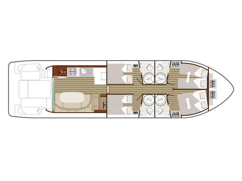 Kerkdriel Motorboat 4 cabin 10 berths 10 guests 14.95 m Listing Number: #29230 5