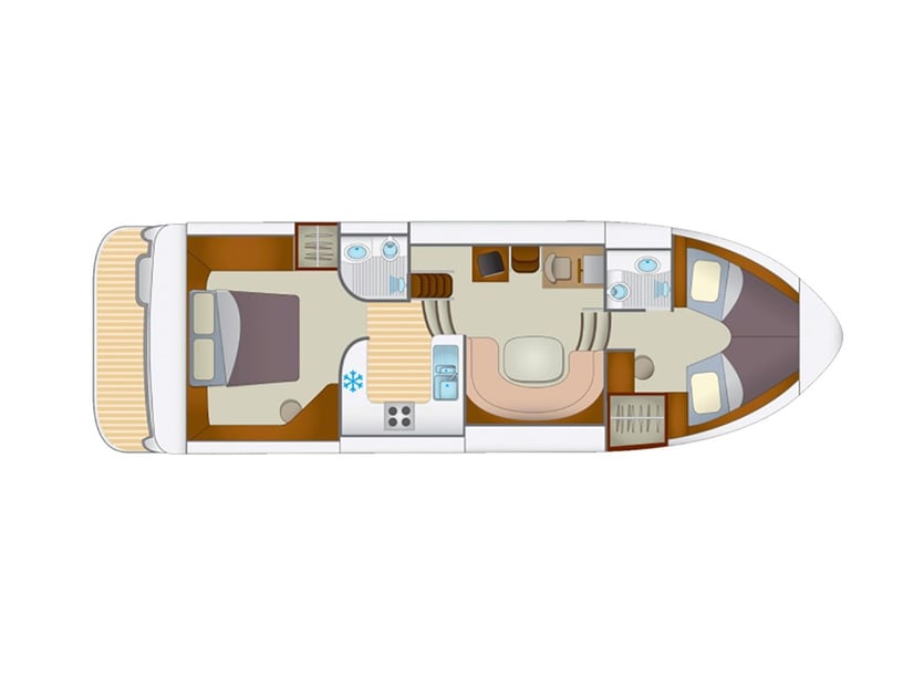 Joigny Motorboot Cabine 2  4  slaapplaatsen 4  gasten 12.95 m Lijstnummer: #29236 5