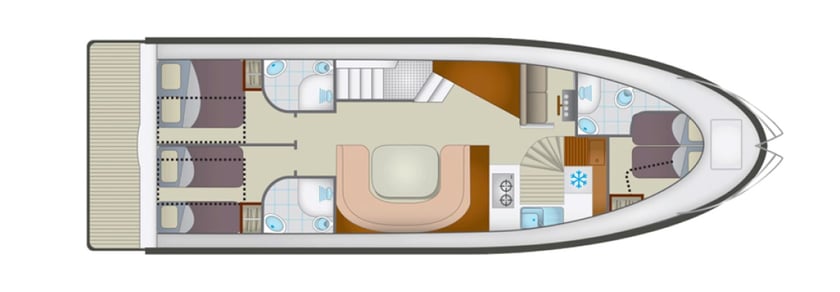 Fürstenberg Motorboat 3 cabin 6 berths 6 guests 14 m Listing Number: #29237 5