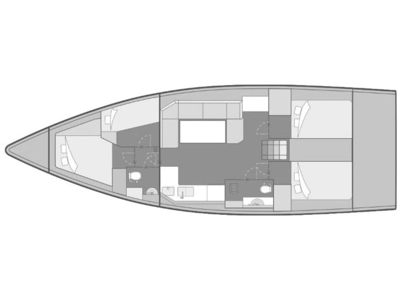 Palermo Yelkenli 4 kabin Konaklama 6 kişi Seyir 6 kişi 13.85 m İlan No: #29368 5