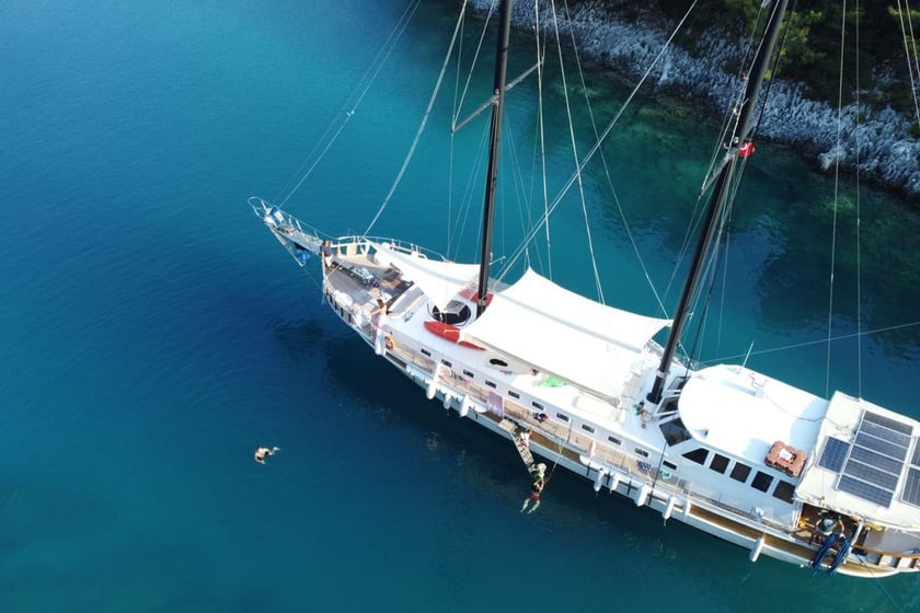 Fethiye Gulet Cabine 6  14  slaapplaatsen 14  gasten 25 m Lijstnummer: #29476 2
