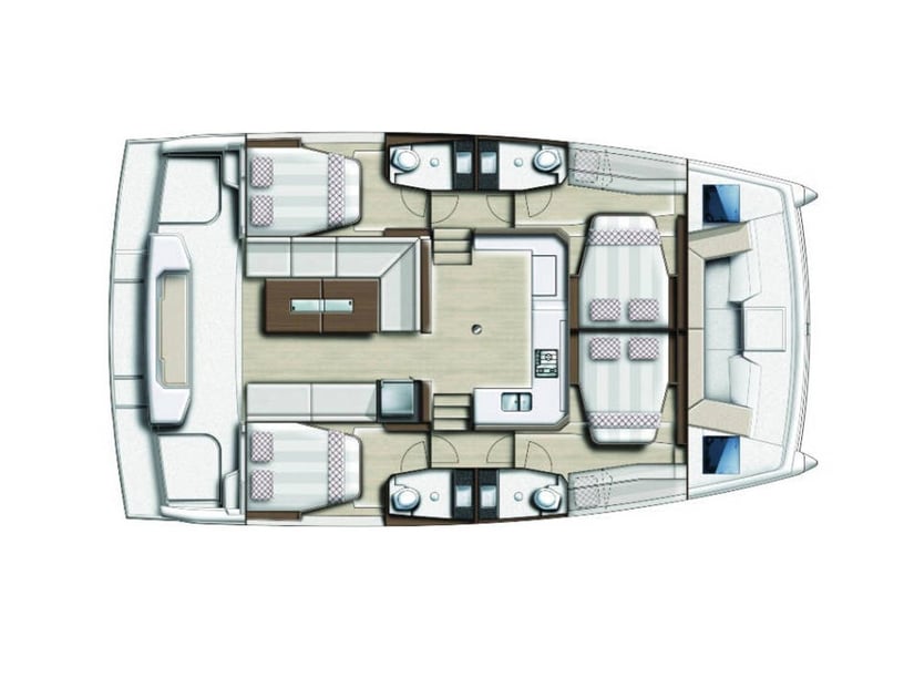 Bormes-les-Mimosas Katamaran 4 kabin Konaklama 10 kişi Seyir 10 kişi 12.31 m İlan No: #29624 4